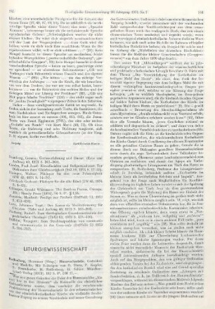 545-547 [Rezension] Hauseucharistie