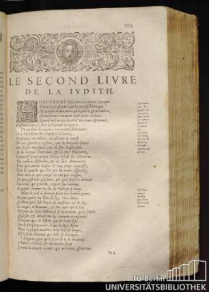 Le Second Livre De La Iudith.