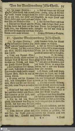 IV. Von der Menschwerdung Jesus Christi