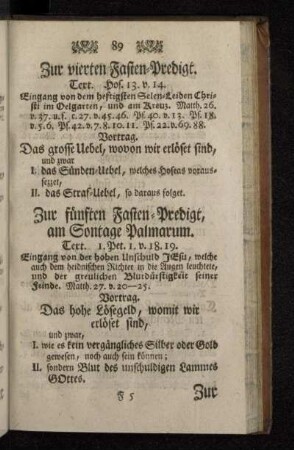 Zur vierten Fasten-Predigt.