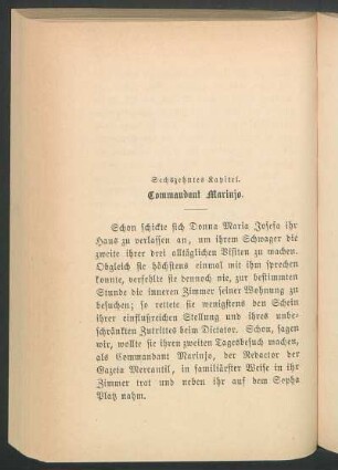 Sechszehntes Kapitel. - Commandant Marinjo.