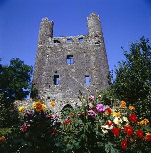 Saalfeld. Burgruine Hoher Schwarm. Ansicht von Südosten