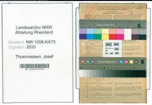 Entnazifizierung Josef Thoennessen , geb. 28.10.1889 (Kaufmann)