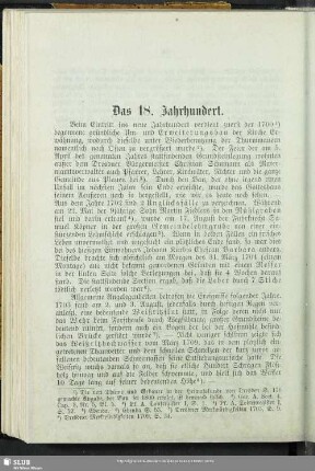 Das 18. Jahrhundert