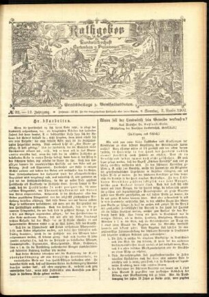Ausgabe vom Sonntag, den 02. November 1902.
