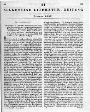 Hillebrand, J.: Philosophie des Geistes oder Encyklopädie der gesammmten Geisteslehre. Heidelberg: Oswald 1835