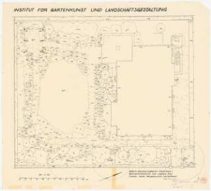 Landwirtschaftliche Hochschule, Berlin-Dahlem Institut für Gartenkunst und Landschaftsgestaltung: Pflanzplan 1:50