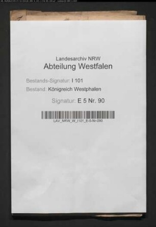 Besoldung. Provenienz: Oberförsterei Neuhaus