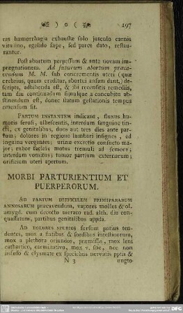 Morbi Parturientium Et Puerperorum