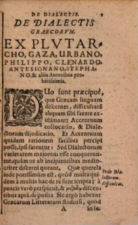 Tractatus de dialectis scriptorum Graecorum