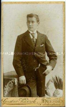 Junger Mann, Carte de Visite