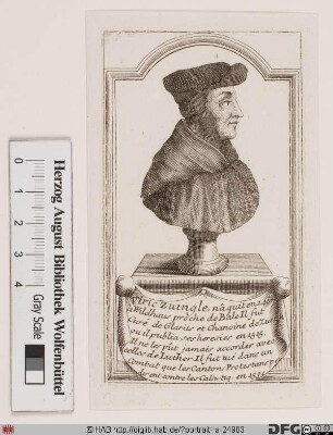 Bildnis Huldrych (Ulrich) Zwingli
