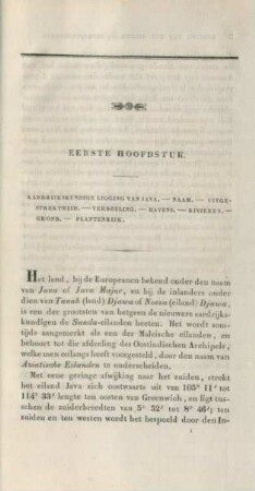 Eerste hoofdstuk. Aardrijkskundige ligging van Java ...