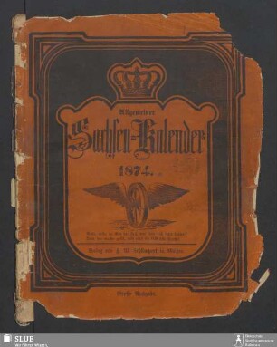 1874: Allgemeiner Sachsen-Kalender