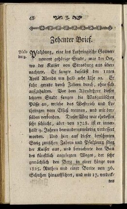 Zehenter Brief. - Neunzehnter Brief.