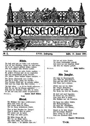 No. 2, 16. Januar 1904