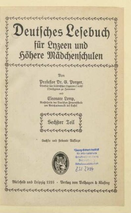 Teil 6 = Klasse 4, [Schülerband]: [Teil 6 = Klasse 4, [Schülerband]]