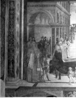 Szenen aus dem Leben des heiligen Bernhardin von Siena, Exequien des heiligen Bernhardin