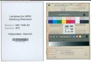 Entnazifizierung Heinrich Helpenstein , geb. 11.05.1915 (Arbeiter)