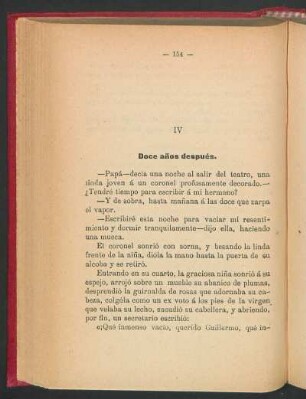 IV Doce años después.