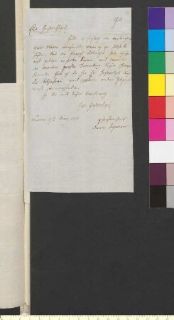 Brief von Jagemann, Christian Joseph an Goethe, Johann Wolfgang von