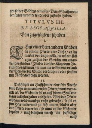 Titulus III. De Lege Aquilia.
