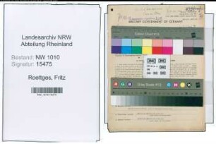 Entnazifizierung Fritz Roettges , geb. 08.02.1901 (Geschaeftsfuehrer)