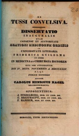 De tussi convulsiva : diss. inaug.