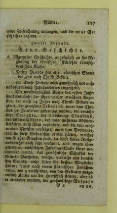 Zweiter Abschnitt. Neue Geschichte