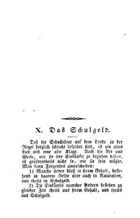 Das Schulgeld