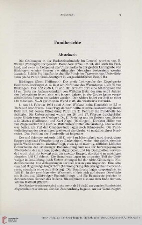 Fundberichte