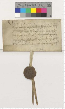 Dem Propste zu St. Johannis Dr. Joh. Barum präsentieren Bürgermeister und Ratsmannen für die 2. Vikarie am Marienaltar zu St. Johannis [lat].