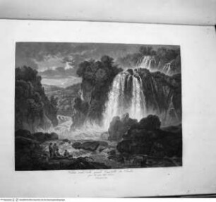 Collezione di Vedute di Tivoli ed altri dintorni di Roma, Veduta reale delle grandi Cascatalle di Tivoli