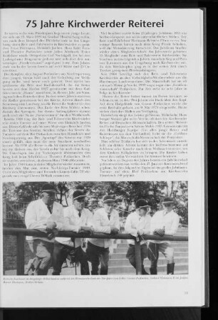 75 Jahre Kirchwerder Reiterei