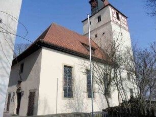 Turm und Langhaus von Südwesten