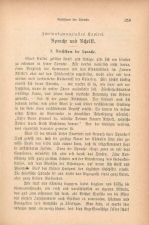 Zweiundzwanzigstes Kapitel. Sprache und Schrift