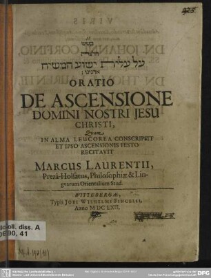 ... Oratio de ascensione domini nostri Jesu Christi