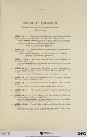 Première vacation (Nr. 1-197)