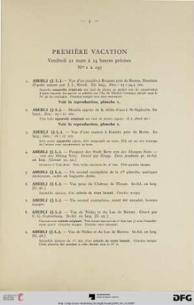Première vacation (Nr. 1-197)