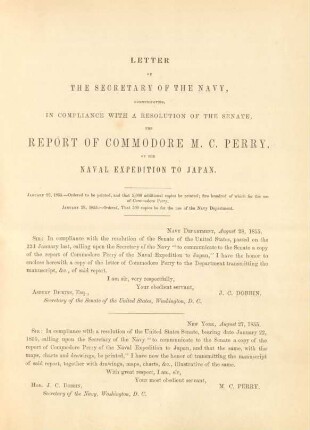 Letter of the secretary of the Navy, ...