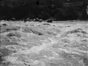 Flusslauf : Oberlauf der Rhone