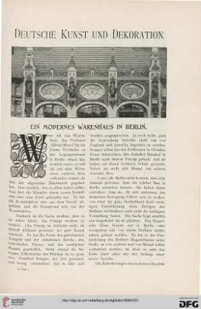 Ein modernes Warenhaus in Berlin
