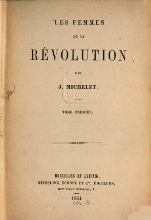 Les femmes de la révolution, 1