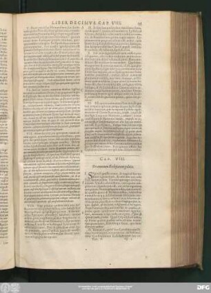 Cap. VIII. De omnium Ecclesiarum politia.