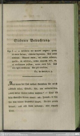 Siebente Betrachtung