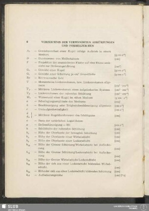 8 Verzeichnis Der Verwendeten Abkürzungen Und Formelzeichen