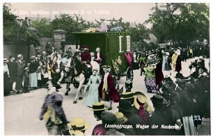 500-jähr. Jubiläum der Universität zu Leipzig: Lessinggruppe, Wagen der Neuberin [500 jähr. Jubiläum der Universität zu Leipzig]