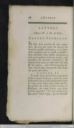 Lettres d'Henri IV. à M. de Sully