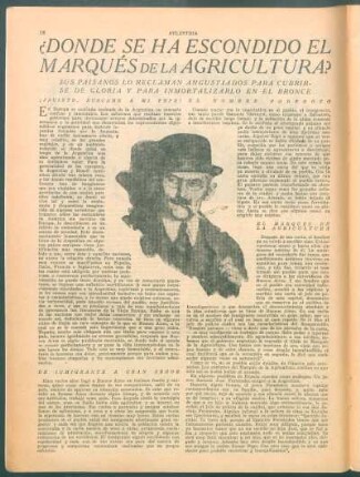 ¿Donde se ha escondido el Marqués de la Agricultura?