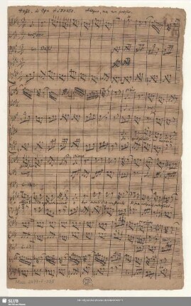 Partitur [Schreiber: Opitz, J. S.]